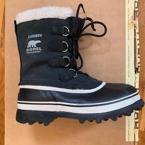 Women's Sorel Caribou Boots Black Size 8.5
